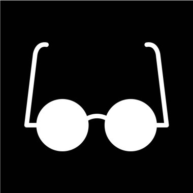 gözlük ikonu vektör illüstrasyonu