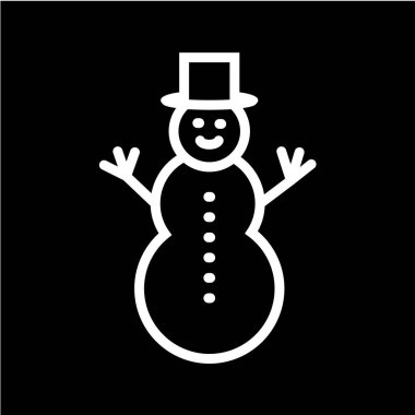 Kardan Adam simgesi vektör çizimi