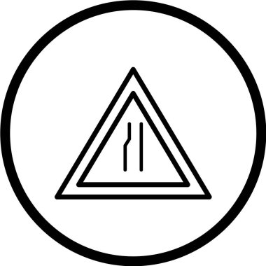 Yol simgesi, vektör illüstrasyonu