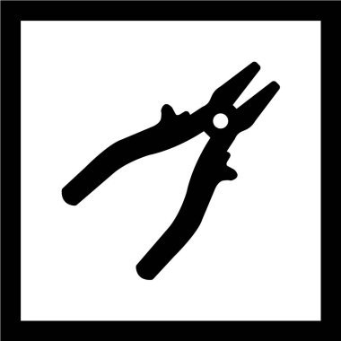 Kerpeten ikonu. vektör illüstrasyonu