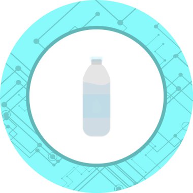  Su Şişe Simgesi Moda Biçimli Ayrı Arkaplan