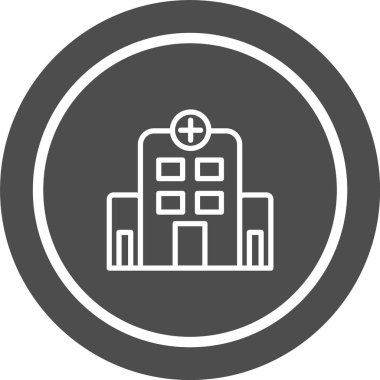 Hastane Simgesi Moda Biçiminde İzole Arkaplan