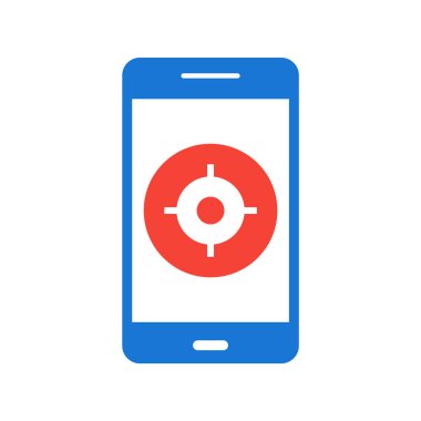 Mobil Uygulama Simgesi Moda Biçiminde İzole Arkaplan