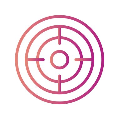 hedef simge vektör illüstrasyonu