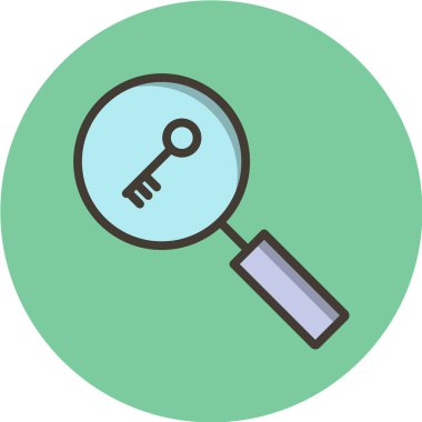 bir büyüteç simgesi