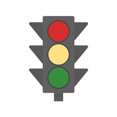 Yol simgesi, vektör illüstrasyonu