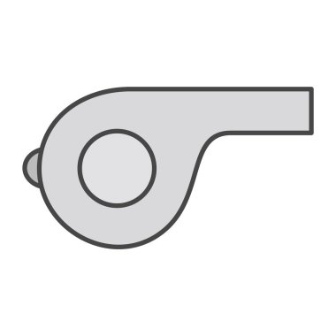 Moda Biçimli Islık Simgesi İzole Arkaplan       