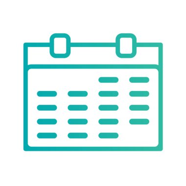 Takvim simgesi vektör illüstrasyonu