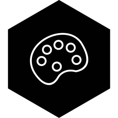 Bir palet simgesinin vektör illüstrasyonu