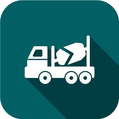 Siyah arkaplanda kamyon simgesi