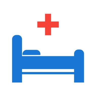 tıbbi düz simge, vektör iilüstrasyonu