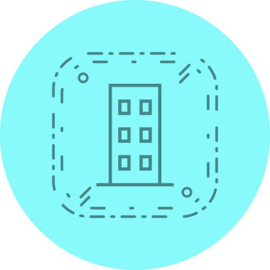 Moda Biçimli Düz Simge İzole Arkaplan