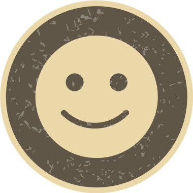 Beyaz arka planda mutlu gülen yüz