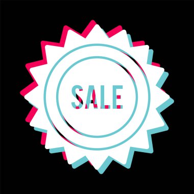 Moda Biçimli Satış Simgesi İzole Arkaplan