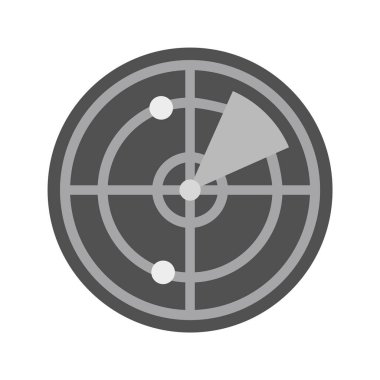 Radar Simgesi Moda Biçiminde İzole Arkaplan