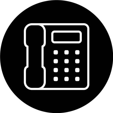 telefon vektör illüstrasyonu, basit simge