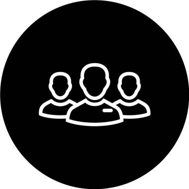 Takım çalışması simgesi vektör illüstrasyonu