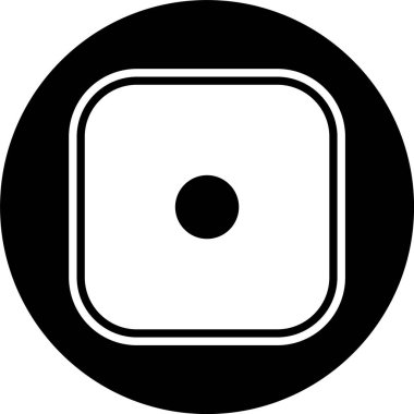 Zar Bir Simgesi Stili İzole Arkaplan