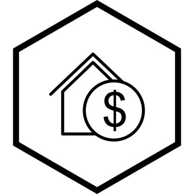 Moda Biçiminde Emlak Simgesi İzole Arkaplan