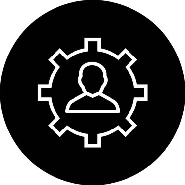 dişli simgesi vektör illüstrasyonu