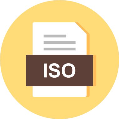 dosya biçimi simgesi, vektör illüstrasyonu