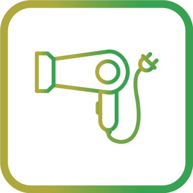 Kurutucu vektör illüstrasyonu, basit simge