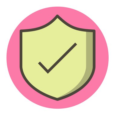 Koruma sembollü bir kalkan.