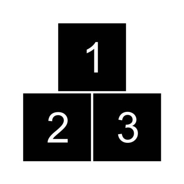 Podyum ikon vektör illüstrasyonu