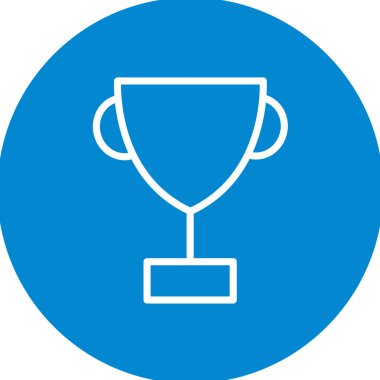 ödül kupa simgesi, vektör illüstrasyon tasarımı