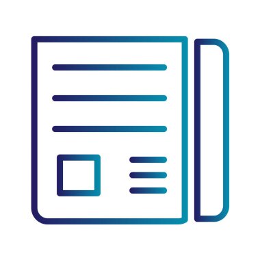 Kitap ikonu vektör illüstrasyonunu okumak