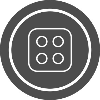 Zar Dört Simgesi Stili İzole Arkaplan