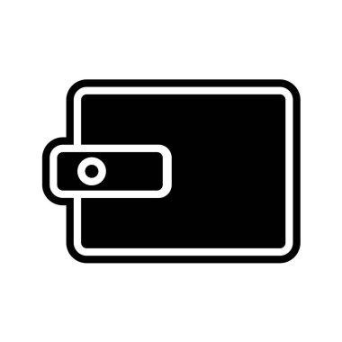 Cüzdan ikonu. vektör illüstrasyonu