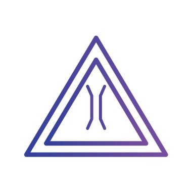 Yol simgesi, vektör illüstrasyonu