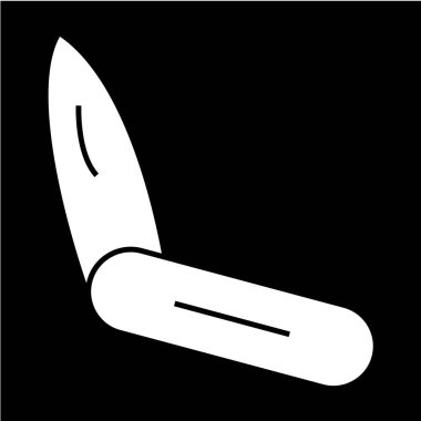 Bıçak simgesi, vektör illüstrasyonu