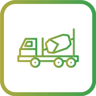 Modern oto tamir simgesinin vektör illüstrasyonu