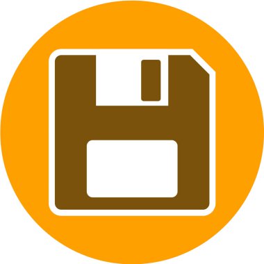 Disket simgesi. vektör illüstrasyonu