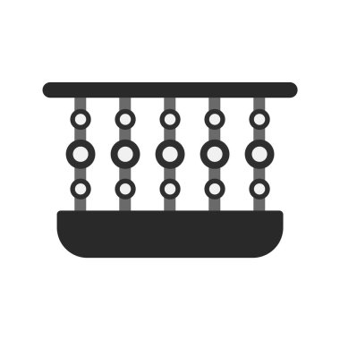 Moda Biçimli Ayrı Arkaplanda Balkon Simgesi