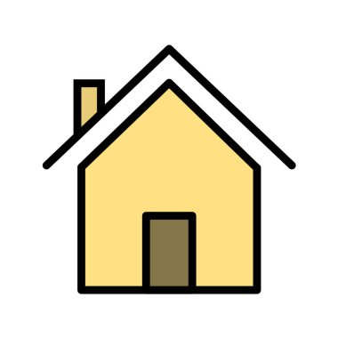 ev simgesi, vektör illüstrasyonu