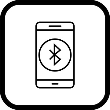  Mobil Bluetooth Uygulama Simgesi Moda Tarzı İzole Arkaplanda