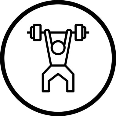 Bir fitness simgesinin vektör illüstrasyonu