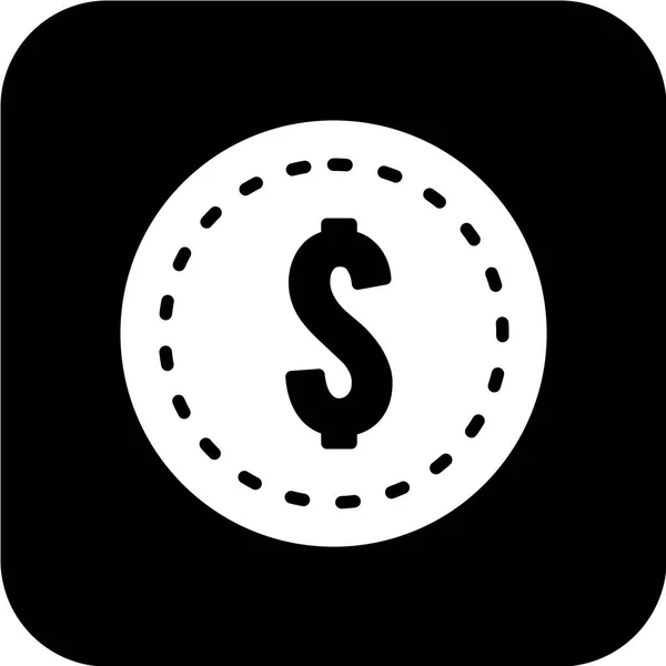 Ikona Wektora Znaku Dolara — Wektor stockowy