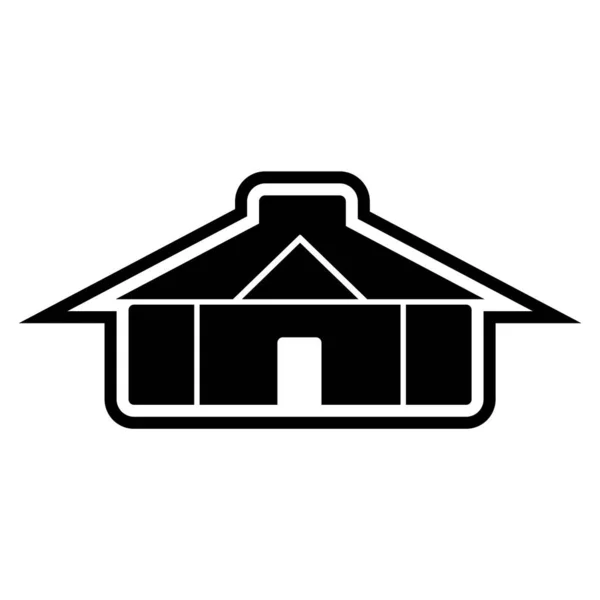 Yurt Icon Trendy Style Isoled Background — стоковий вектор