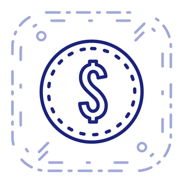 Ícone Dinheiro Ilustração Vetorial — Vetor de Stock