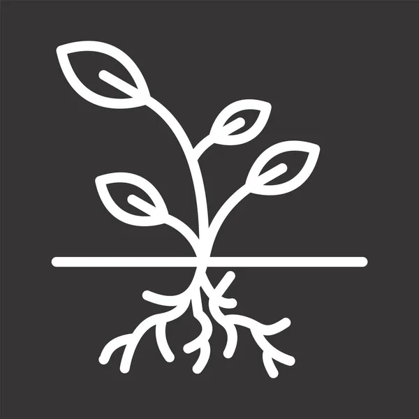 Moda Biçimli Kök Simgesi İzole Arkaplan