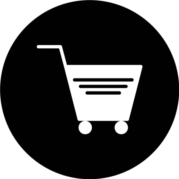 Icono Del Carrito Compras Ilustración Del Vector — Vector de stock