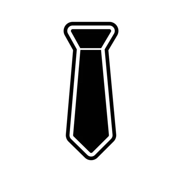 Icono Corbata Estilo Moda Aislado Fondo — Vector de stock