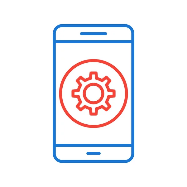 Einrichten Von Mobile Application Icon Trendigen Stil Isolierten Hintergrund — Stockvektor