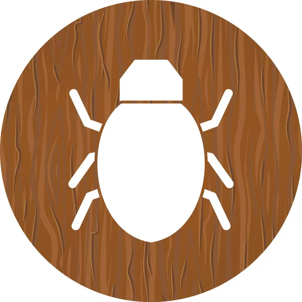 Bug Icon Trendy Style Izolované Pozadí — Stockový vektor