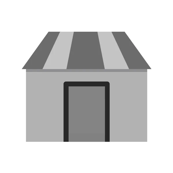 Значок Магазину Чорному Стилі Ізольований Білому Тлі Символ Супермаркету Векторна — стоковий вектор