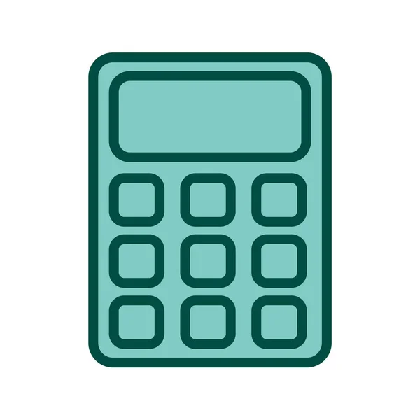 Ikona Kalkulator Modny Styl Odosobniony Tło — Wektor stockowy